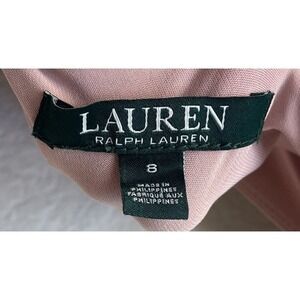 Lauren Ralph Lauren Jersey Ruffle Embellished Formal Dress Size‎ 8 Elegant Glam